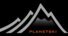 PlanetSki logo with mountain motif
