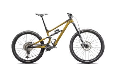 Gold and black mountain bike