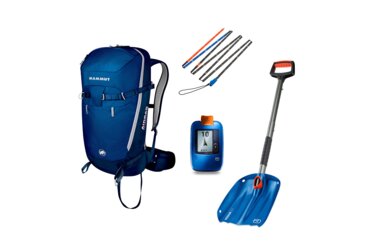 Airbag & avalanche rescue set