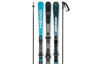 3 different Superior-class ski models with poles