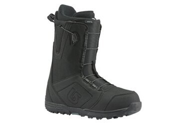 Black snowboard boot