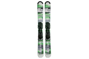 Skier TECNO Pro, Modell Apex 180, mit Bindungen.